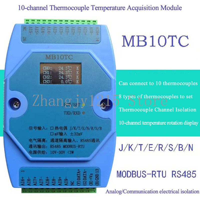 4/6/8/10 Channels Temperature  - Thermocouple Module K Type ulasan dan harga