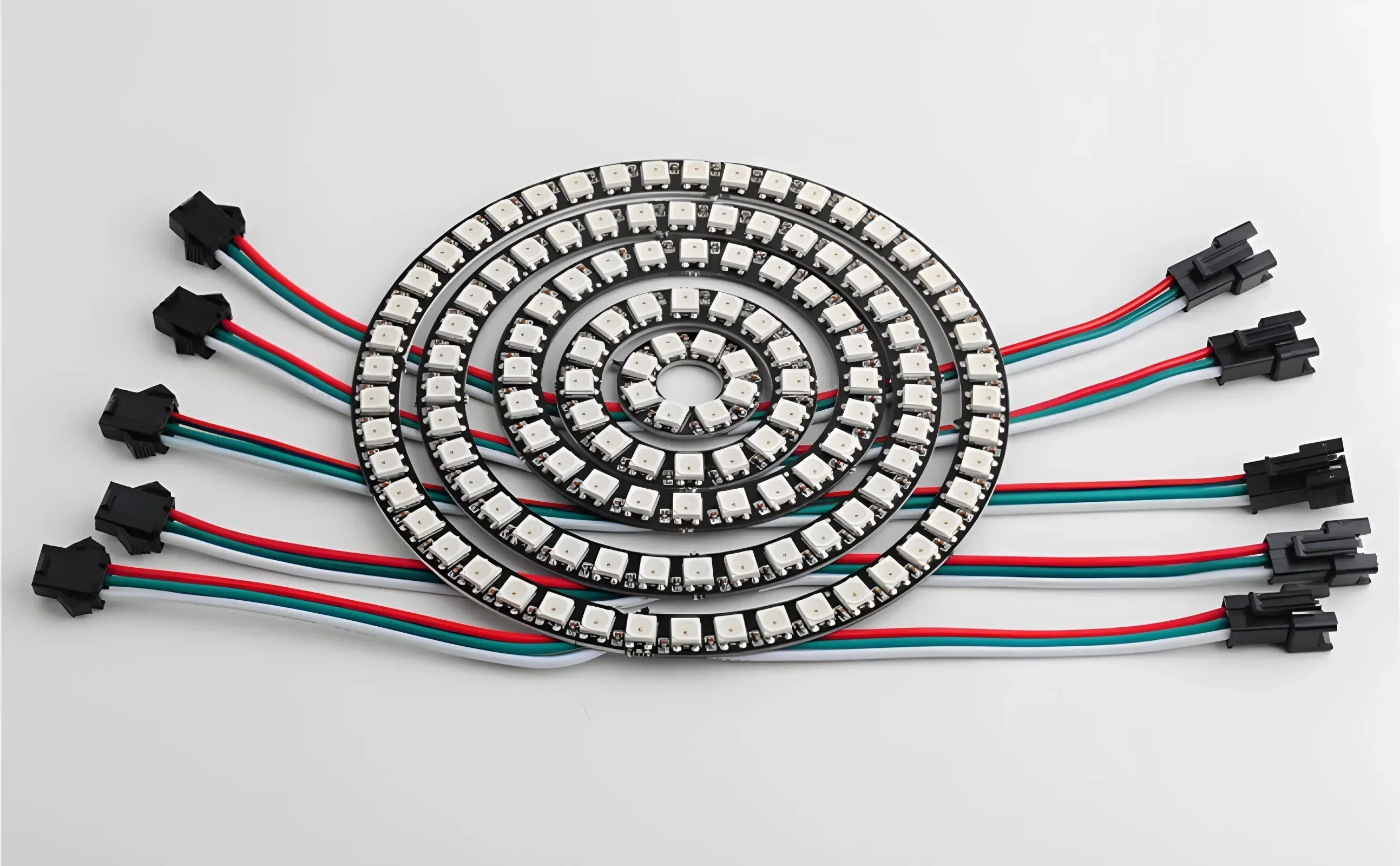 WS2812B 5050 RGB LED Ring 7 /  - Ws2812B ulasan dan harga