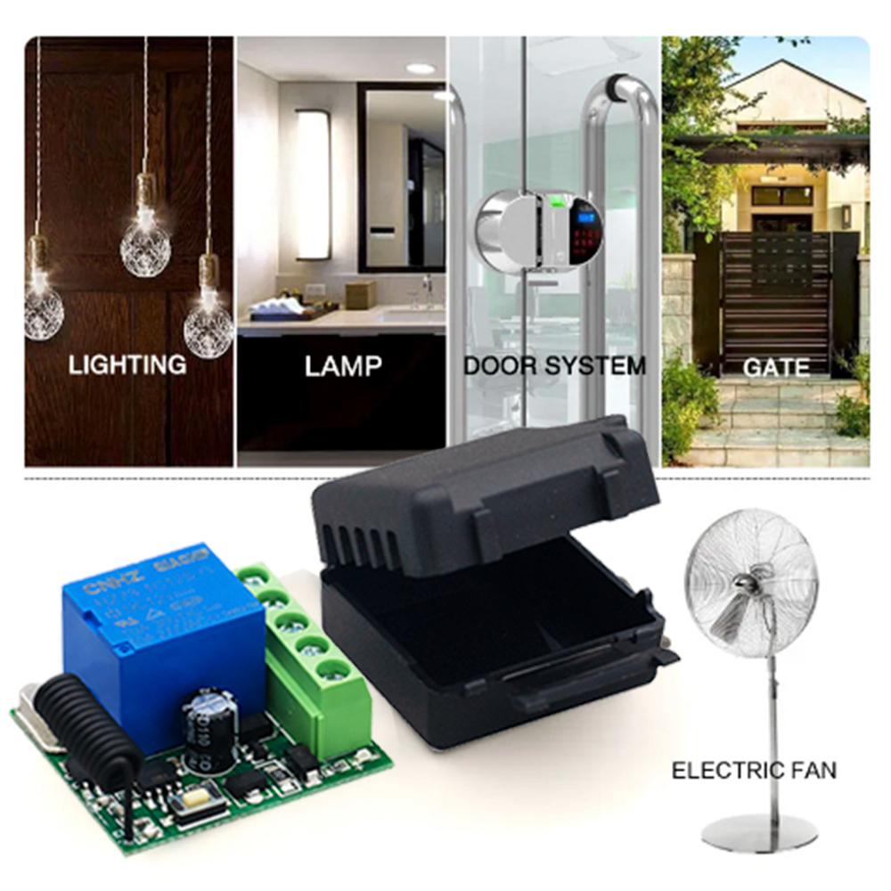 QIACHIP 433MHz DC 12V Wireless - Relay Module 4 Channel ulasan dan harga