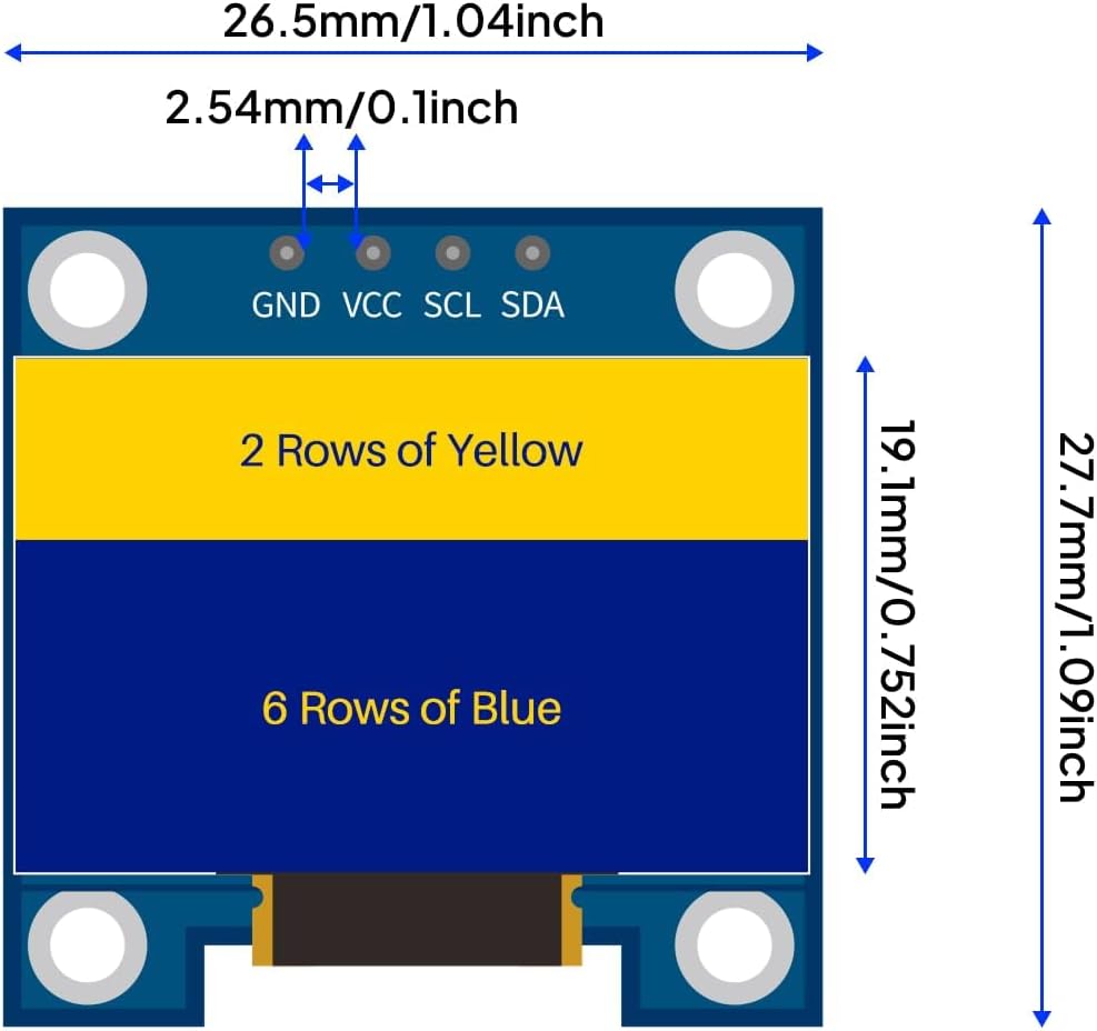 3PCS 0.96 Inch OLED Display Sc - Ssd1306 ulasan dan harga