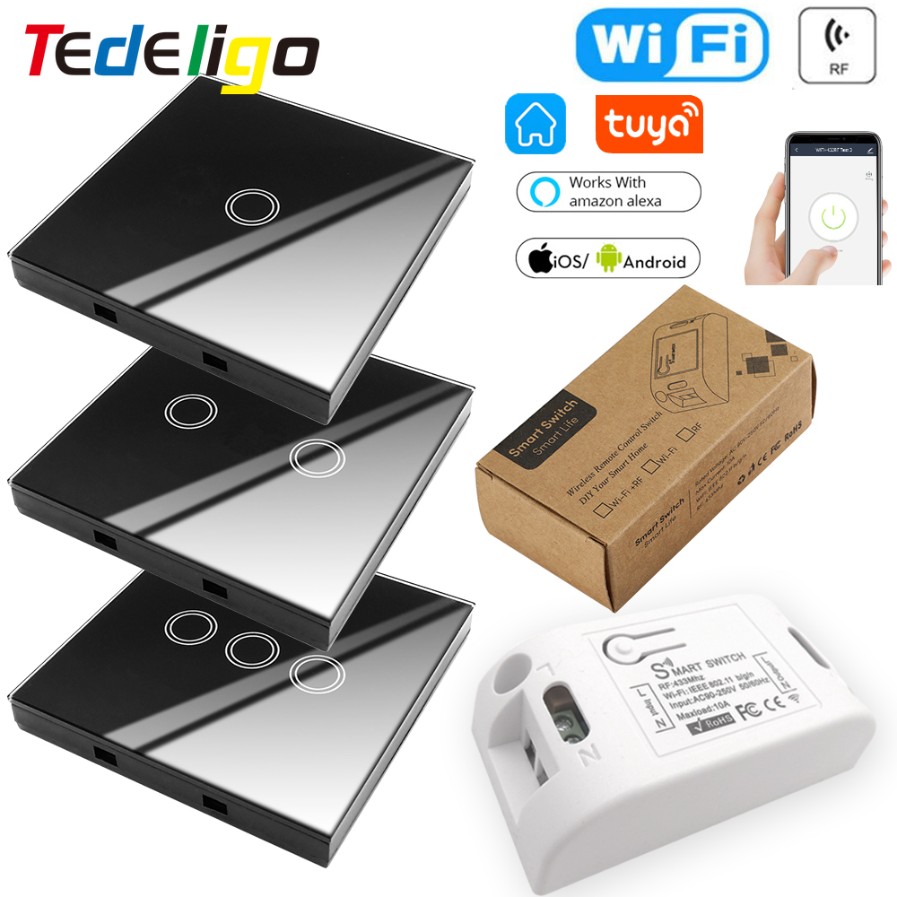 Tuya Smart APP WiFi Touch Wall - Relay Module 1 Channel ulasan dan harga