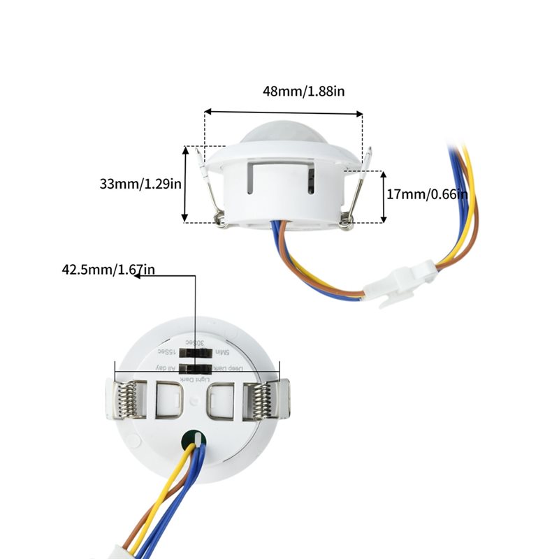 ABZL AC85-265V PIR Motion Sens - Pir Motion Sensor ulasan dan harga