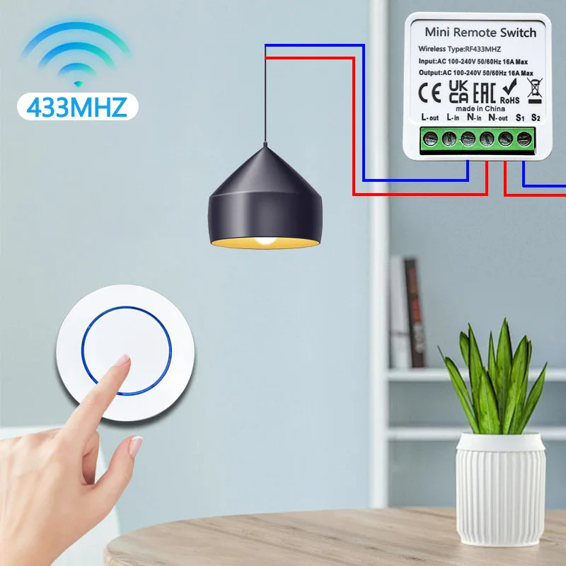 433HMz Wireless Light Switch 1 - Joystick Module ulasan dan harga