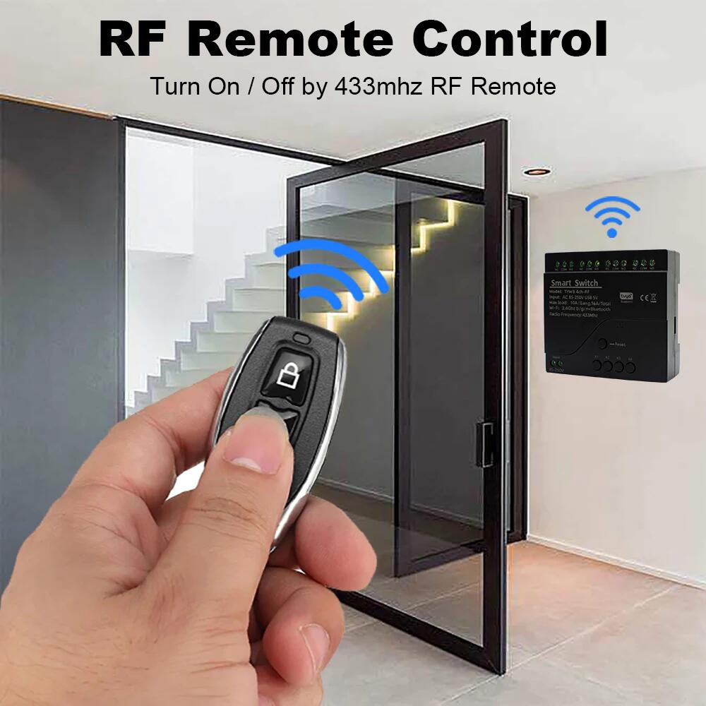 Black Style Tuya 4CH Wifi Smar - Relay Module 4 Channel ulasan dan harga