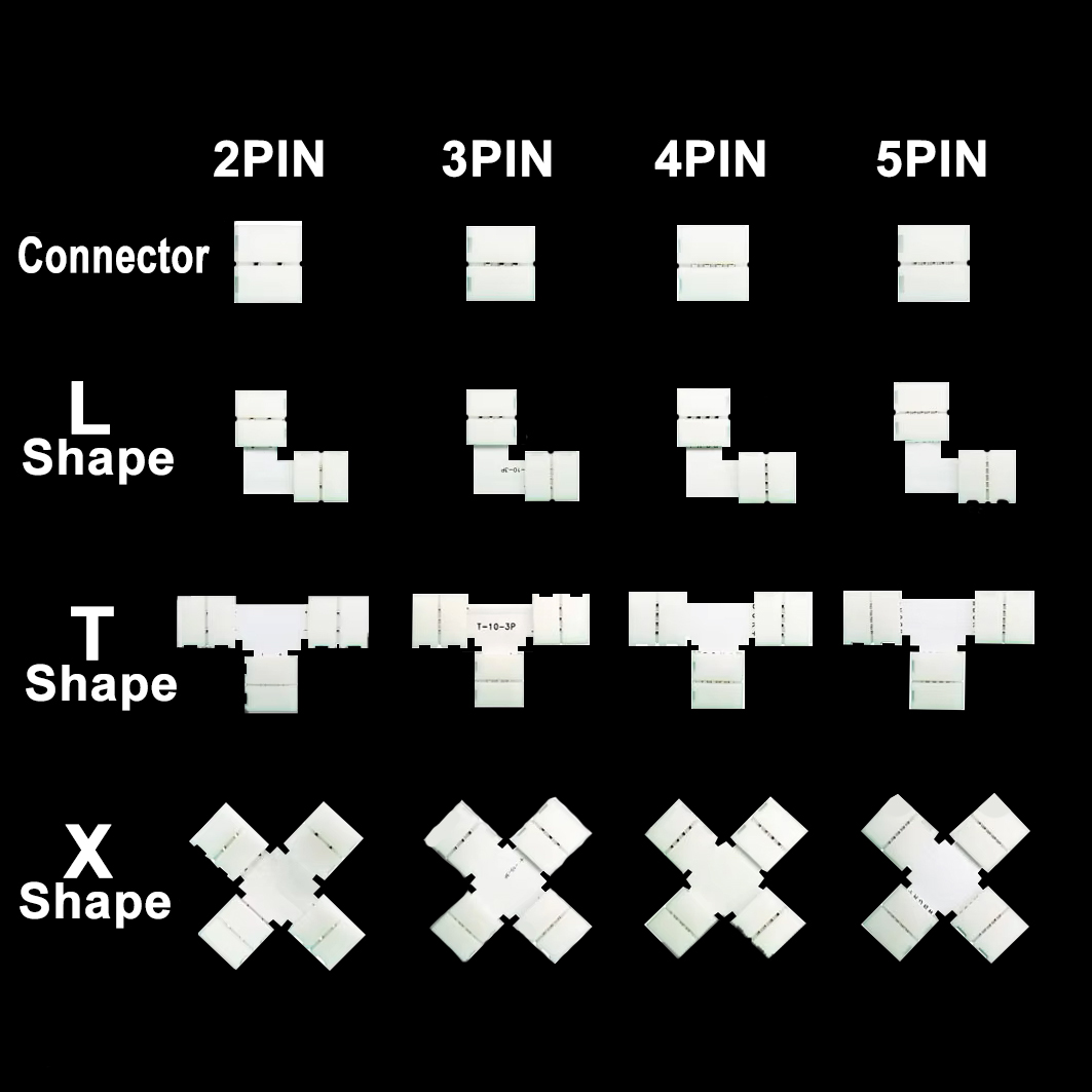 5PCS 10mm L / T / X Shape Conn - Ws2812B ulasan dan harga