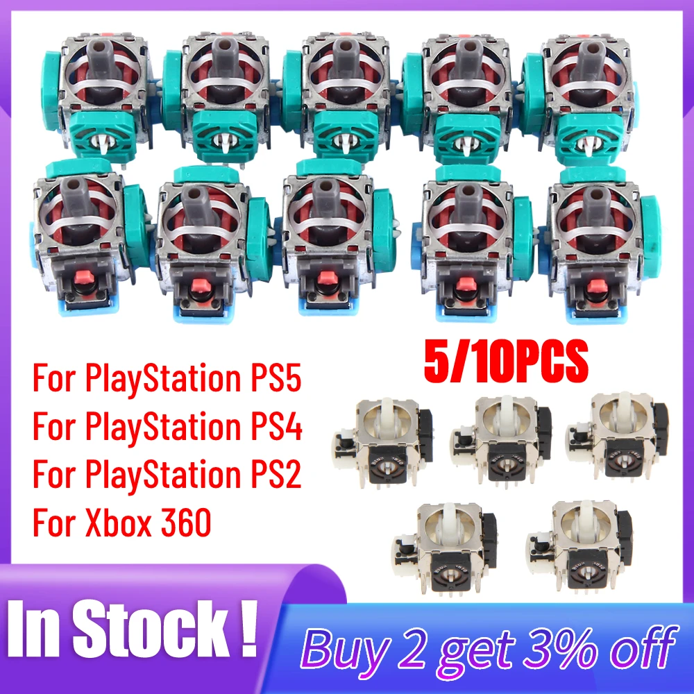 10/5pcs 3D Analog Joystick Sti - Joystick Module ulasan dan harga